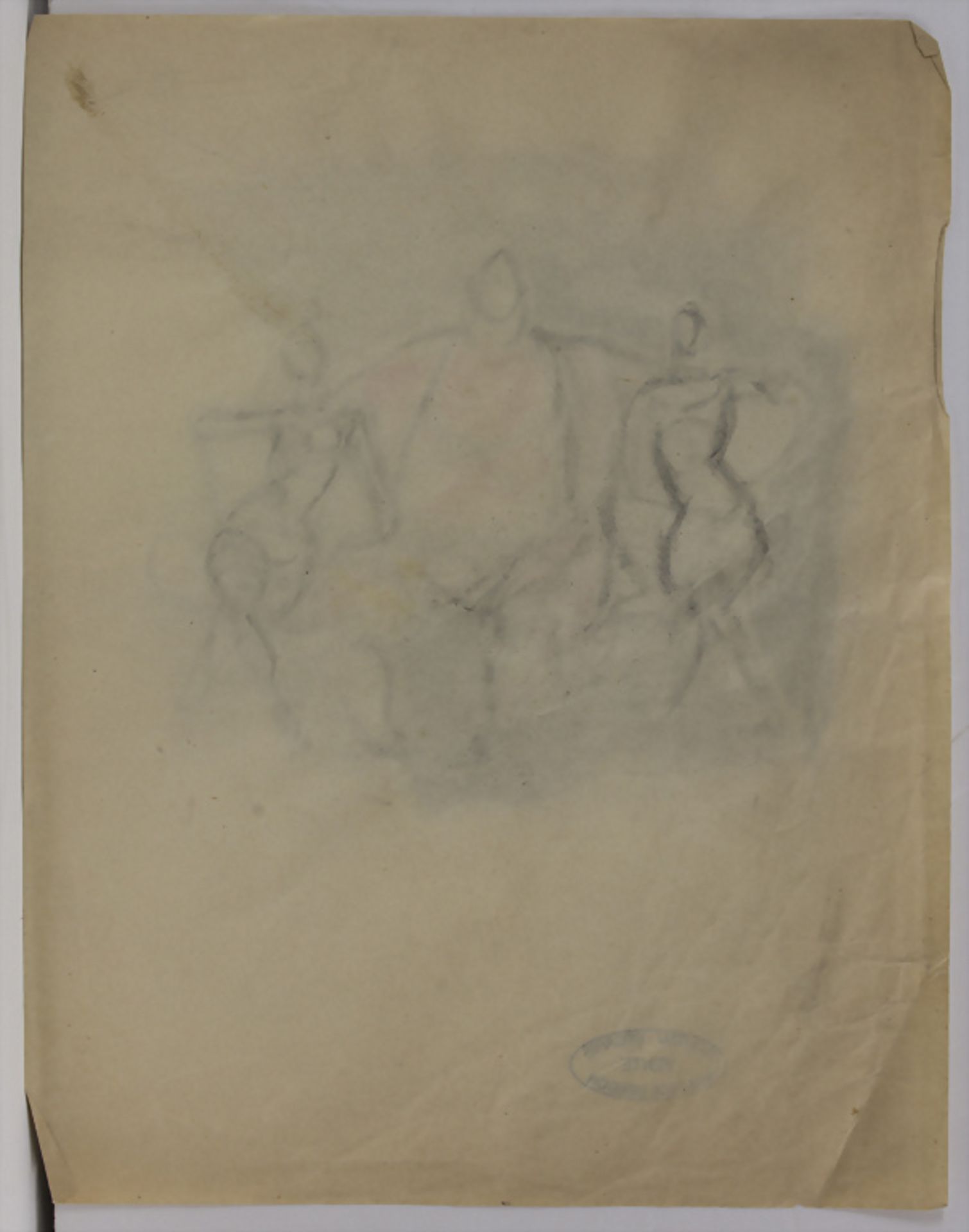 Maurice Berdon (20.Jh.), 'Sitzende Figuren' / 'Sitting figures', 20. Jh. - Bild 5 aus 5