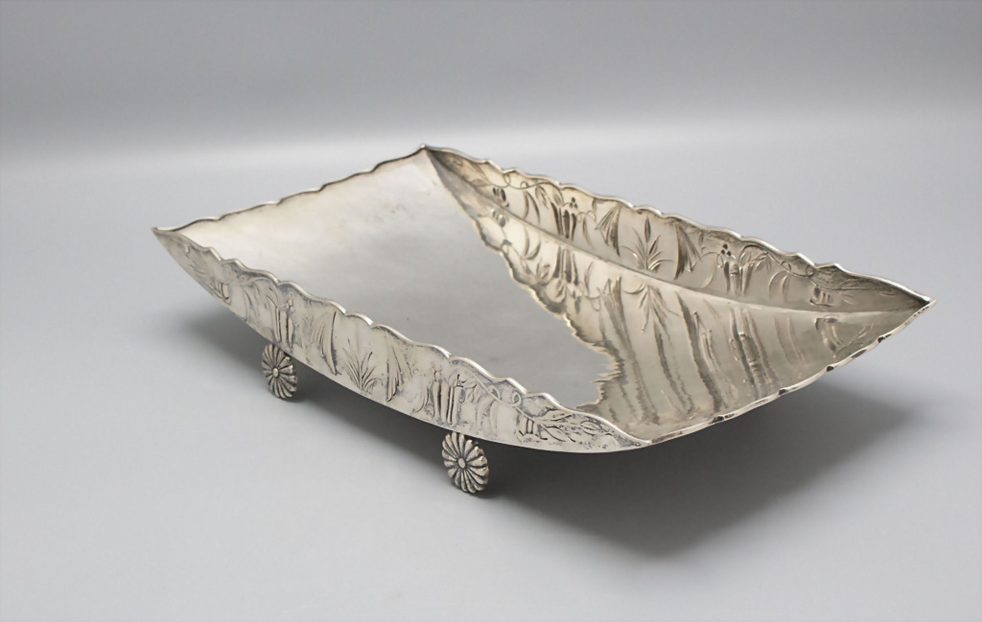 Art Déco Silberschale / An Art Deco silver bowl, Oswald Richter-Engel, Saarbrücken, um 1925 - Bild 2 aus 4