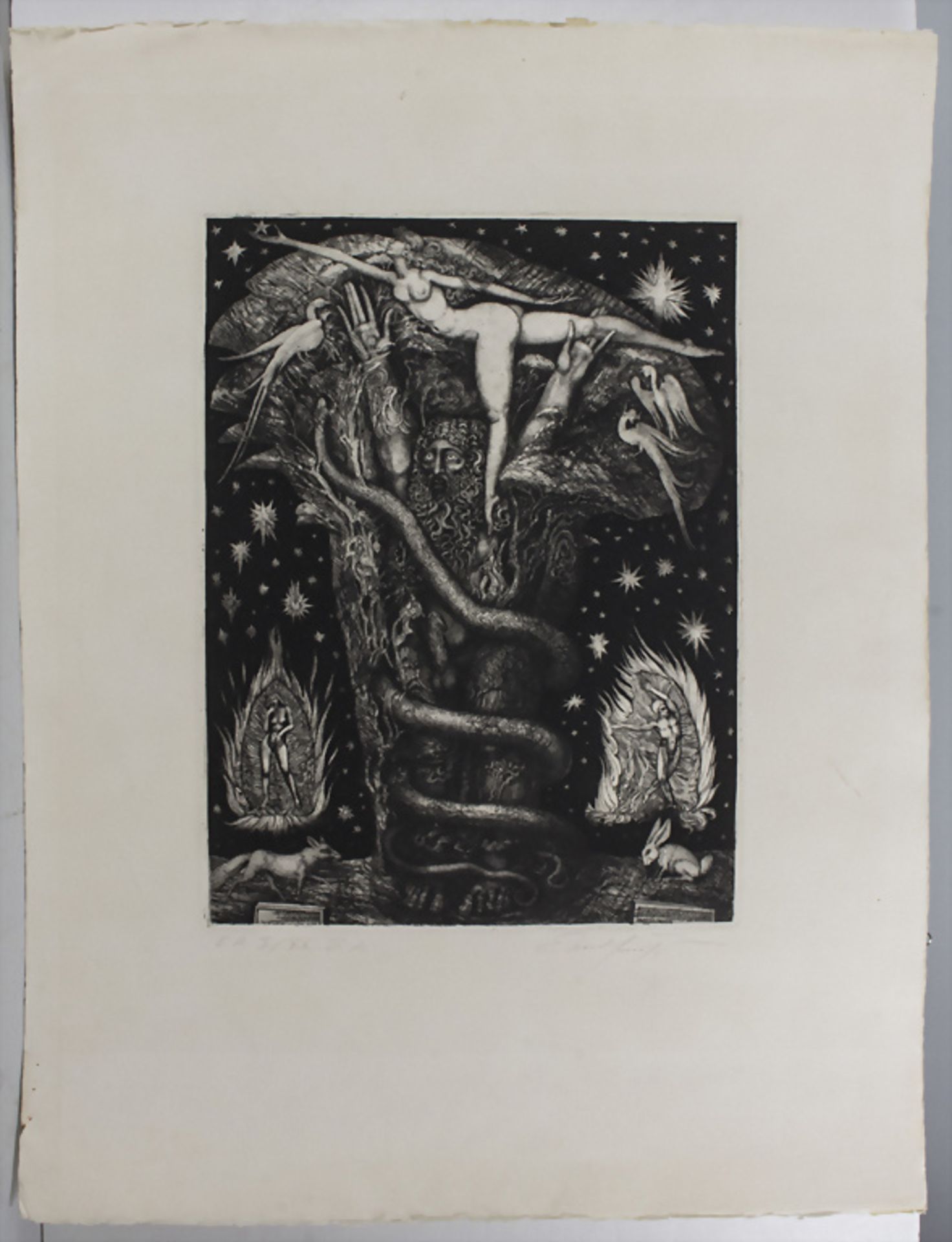 Phantastischer Realismus, Ernst Fuchs (1930-2015), 'Adams Traum' / 'Adam's dream', 1969 - Bild 2 aus 5