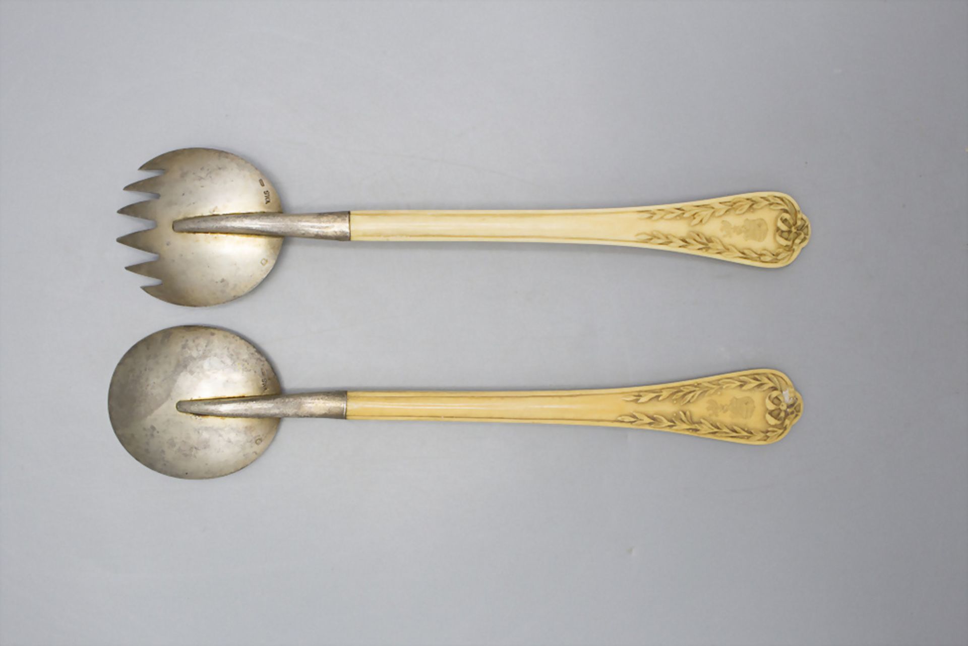 Vorlegebesteck / A silver serving cutlery, Wien, 1867-1922 - Image 2 of 5