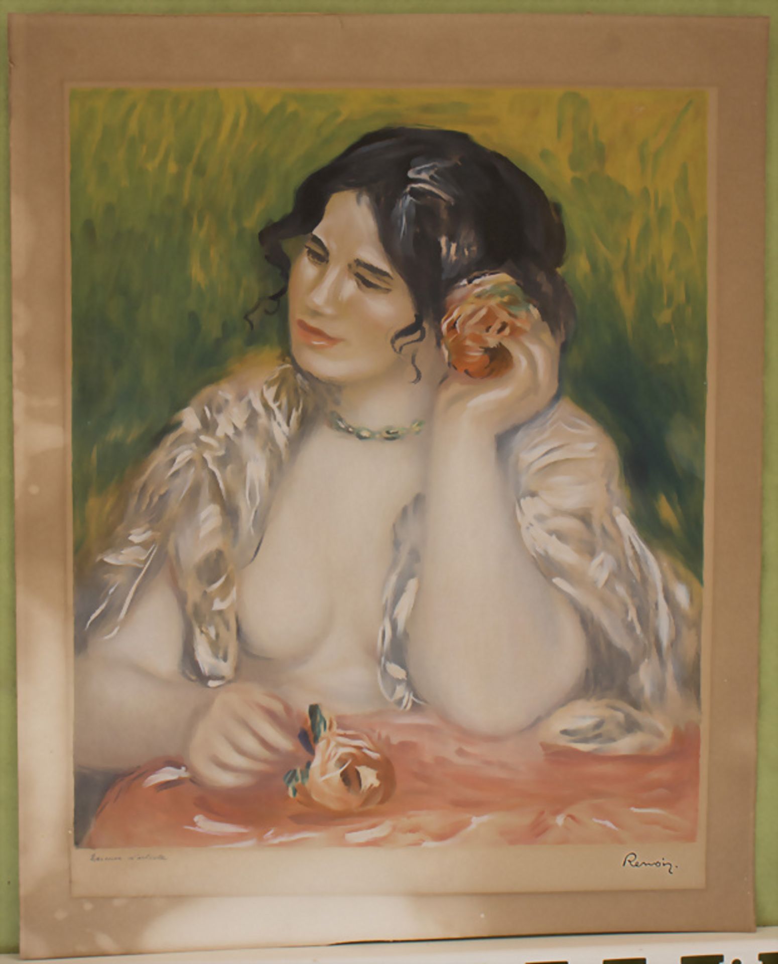 Pierre-Auguste Renoir (1841-1919), 'Portrait de Gabrielle à la rose' / 'Portrait of Gabrielle ...
