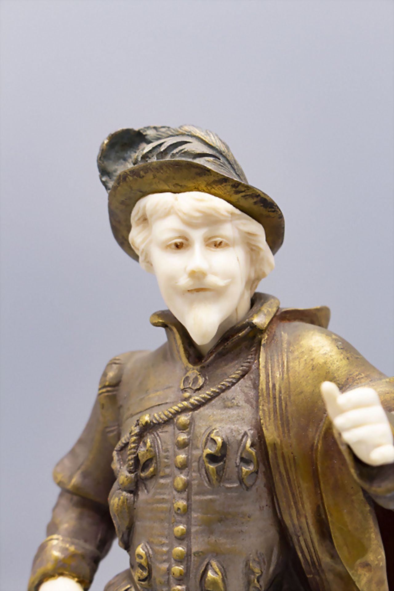 Edelmann / A bronze sculpture of a noble man, Charles Greil, Frankreich, um 1870 - Image 5 of 6