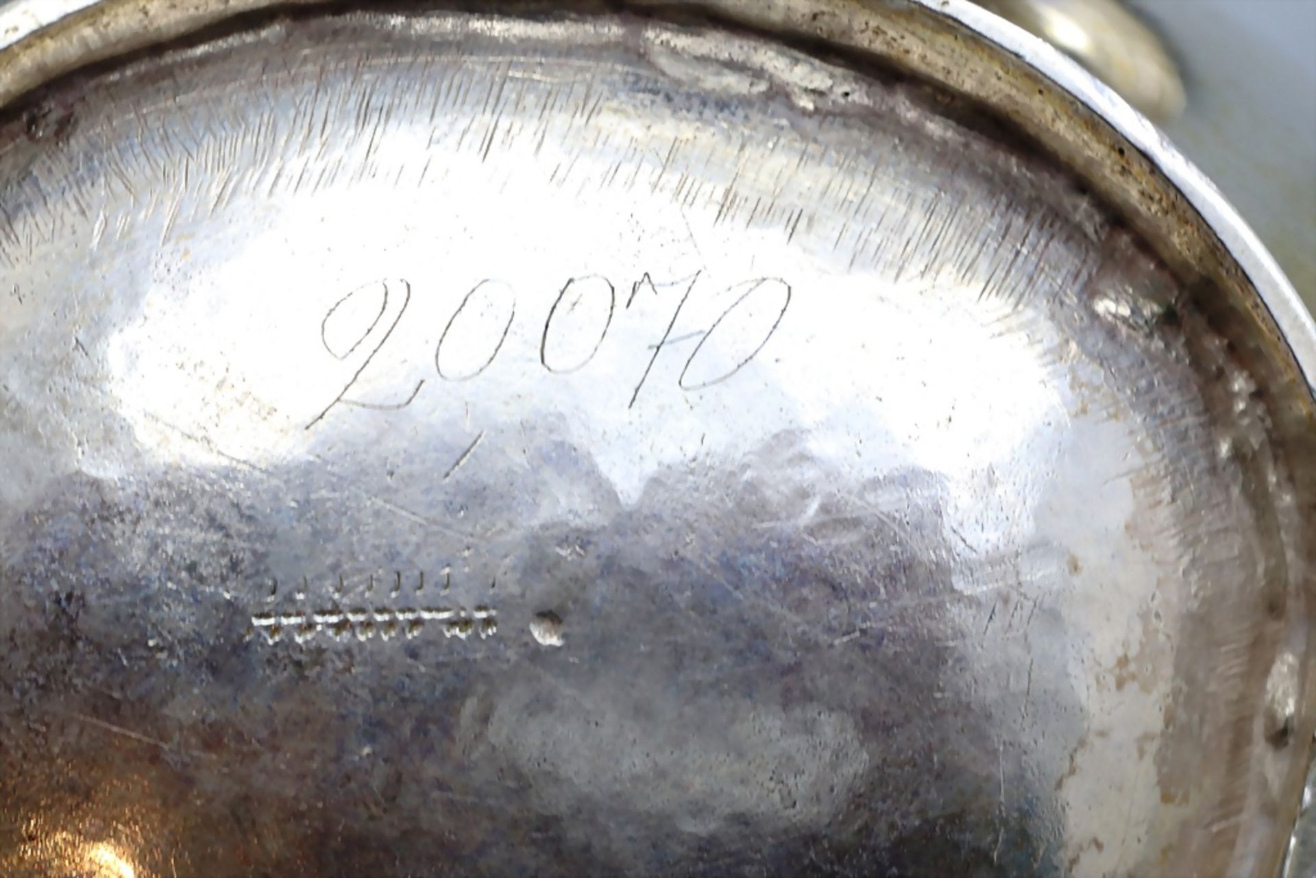 Klassizismus Zuckerdose / A silver sugar bowl, Lissabon/Lisboa, um 1800 - Image 8 of 8