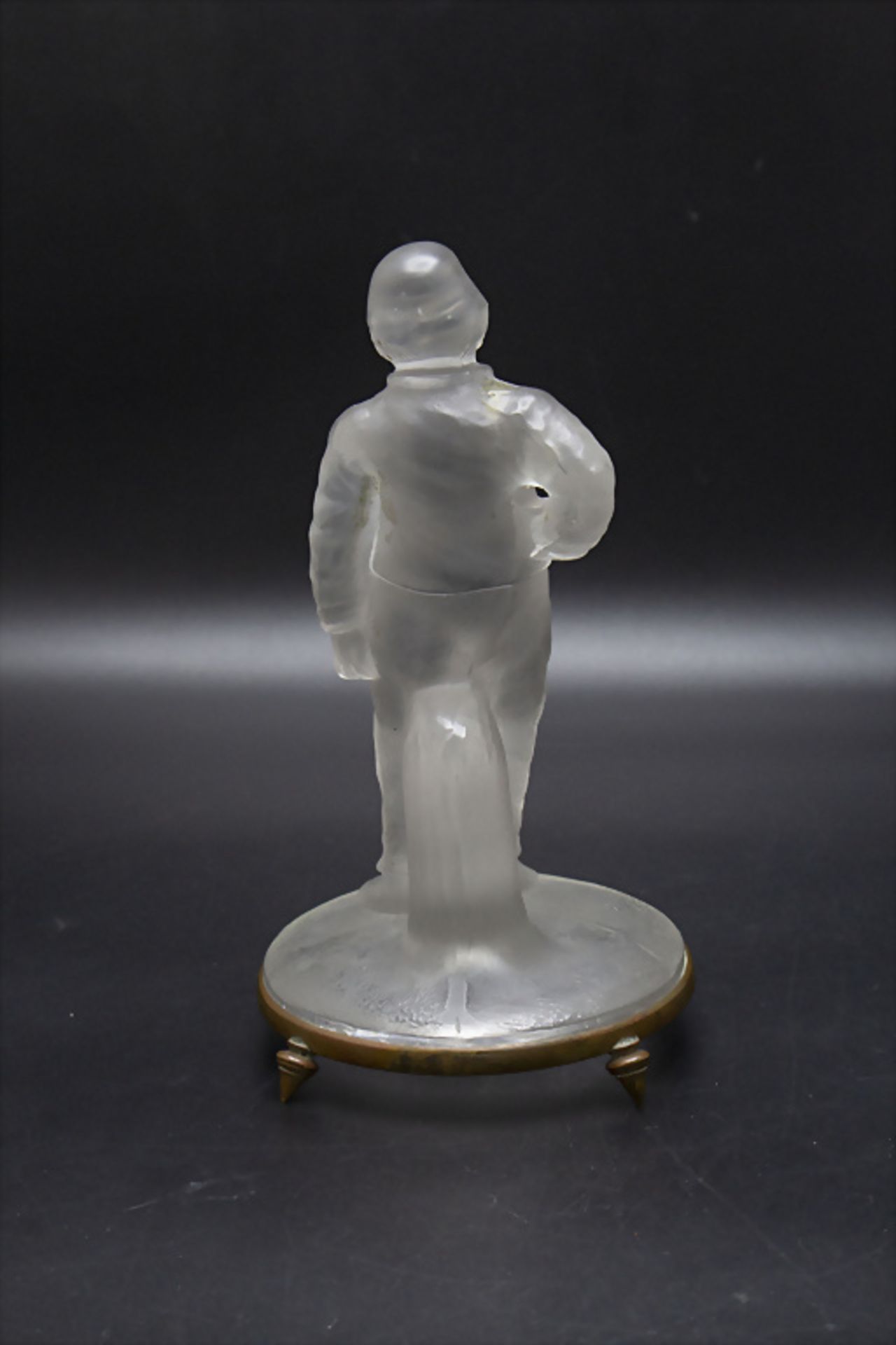 Glasskulptur eines Herrn / A glass sculpture of a gentleman, Frankreich, 2. Hälfte 19. Jh. - Image 3 of 5