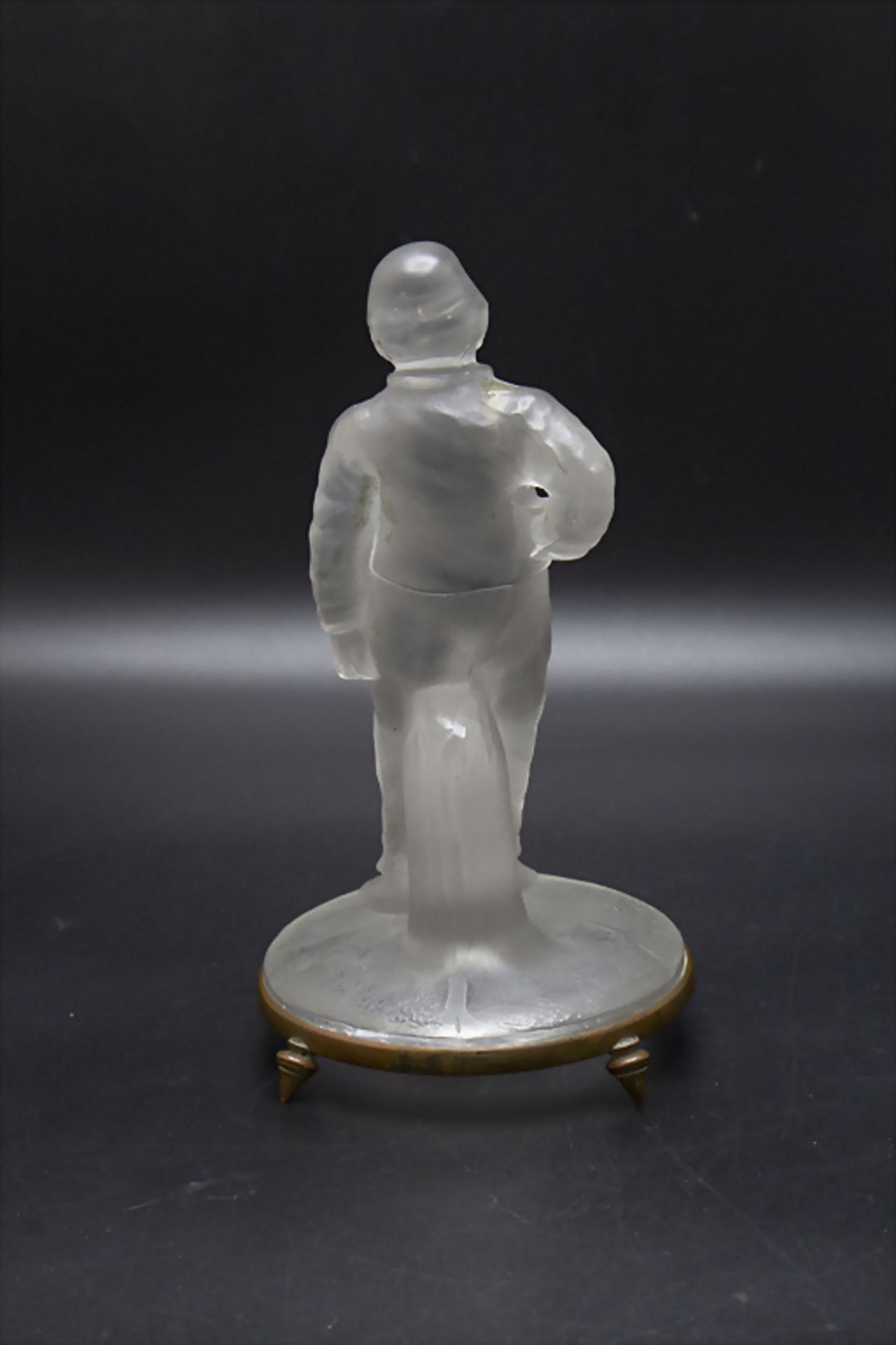 Glasskulptur eines Herrn / A glass sculpture of a gentleman, Frankreich, 2. Hälfte 19. Jh. - Bild 3 aus 5