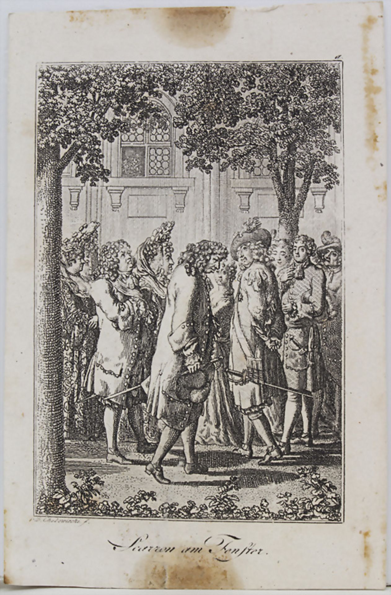 Daniel Nikolaus Chodowiecki (1726-1801) u.a., 'Scarron am Fenster' und 'Hafenszene' - Image 7 of 10