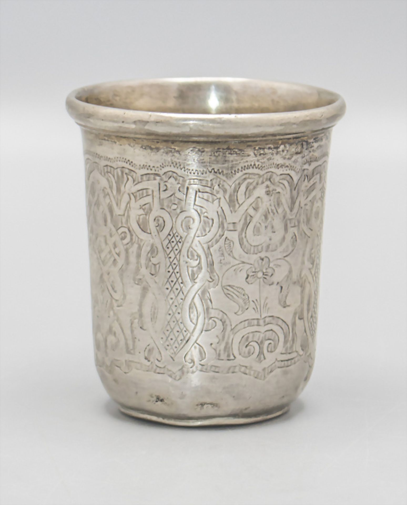 Wodka Becher / A silver vodka beaker, Moskau/Moscou, 1860