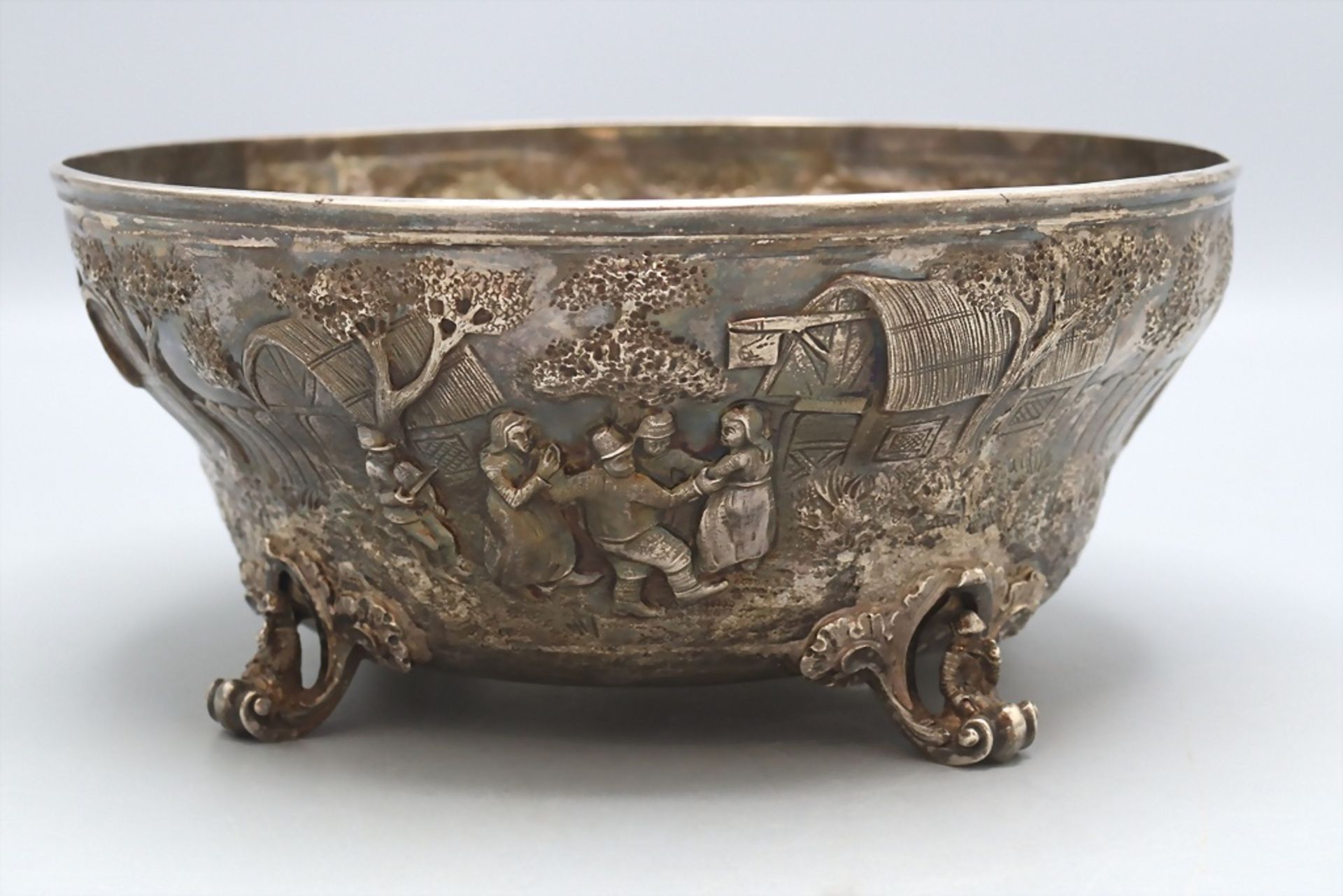 Silberschale / A silver bowl, Hessenberg, 19. Jh. - Image 2 of 9