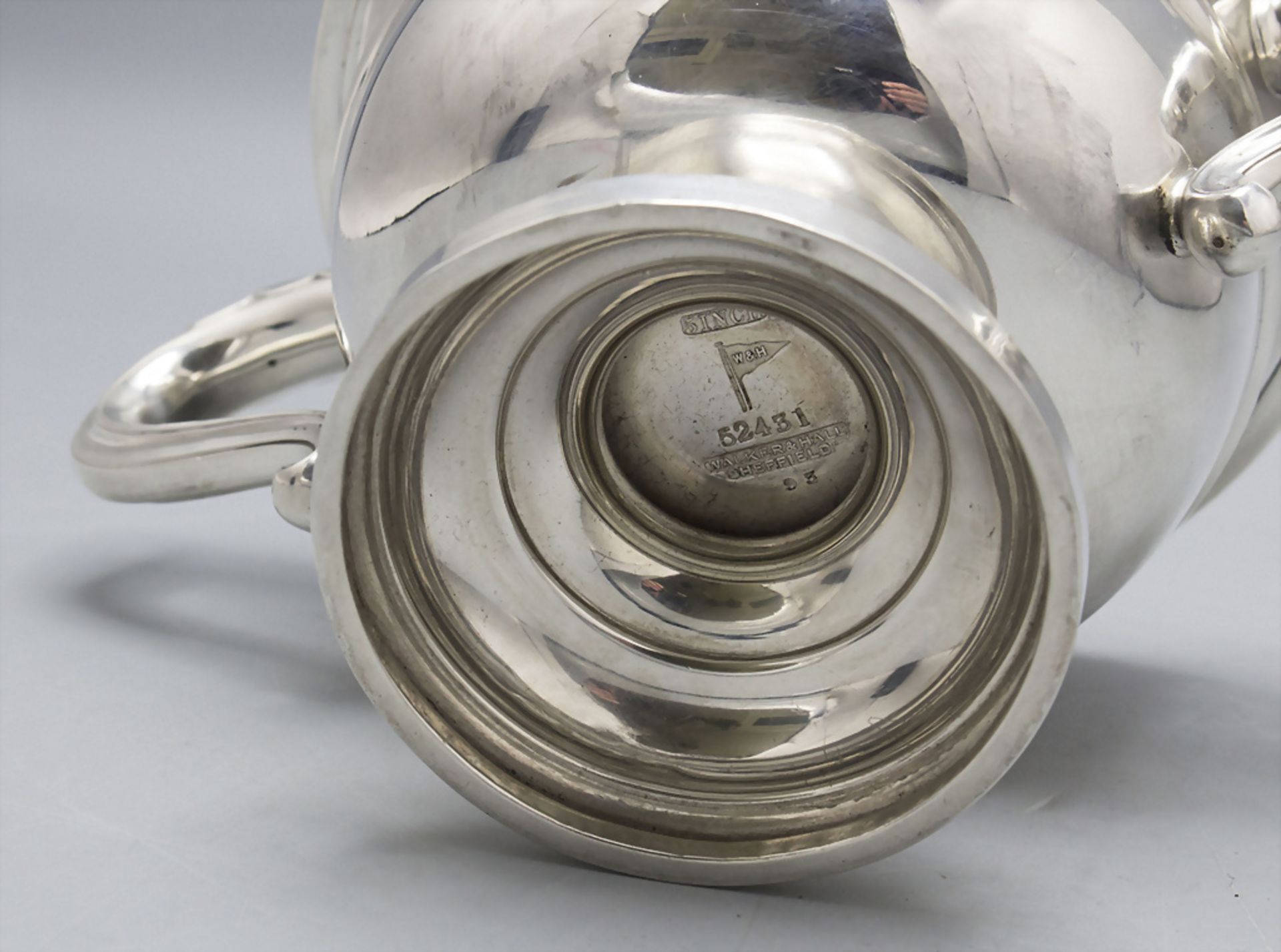 Henkelschale / A silver bowl with handles, Walker & Hall, Sheffield, 1923 - Bild 6 aus 6