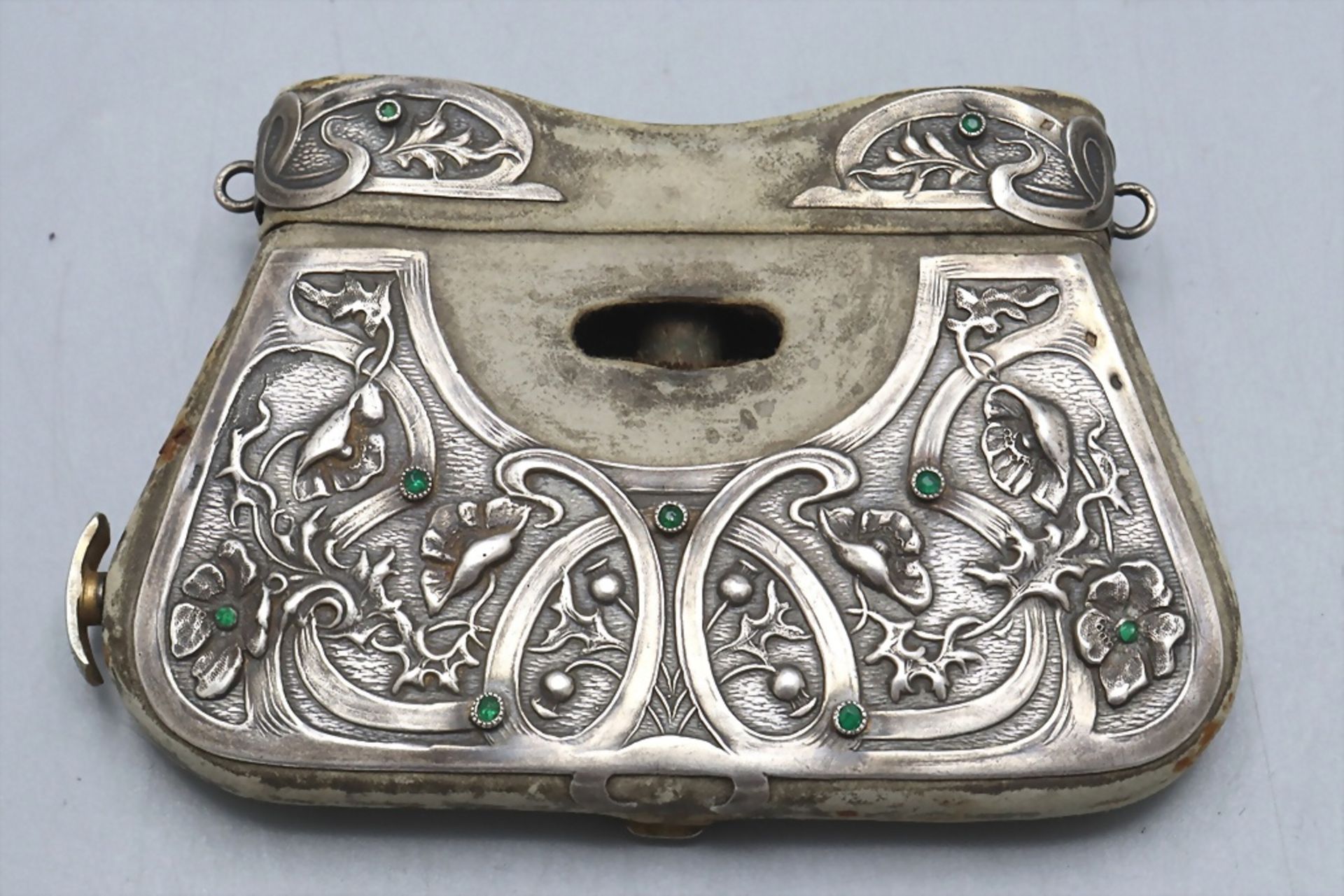 Zusammenklappbares binokulares Jugendstil Opernglas / Folding Art Nouveau binocular opera ... - Image 3 of 6