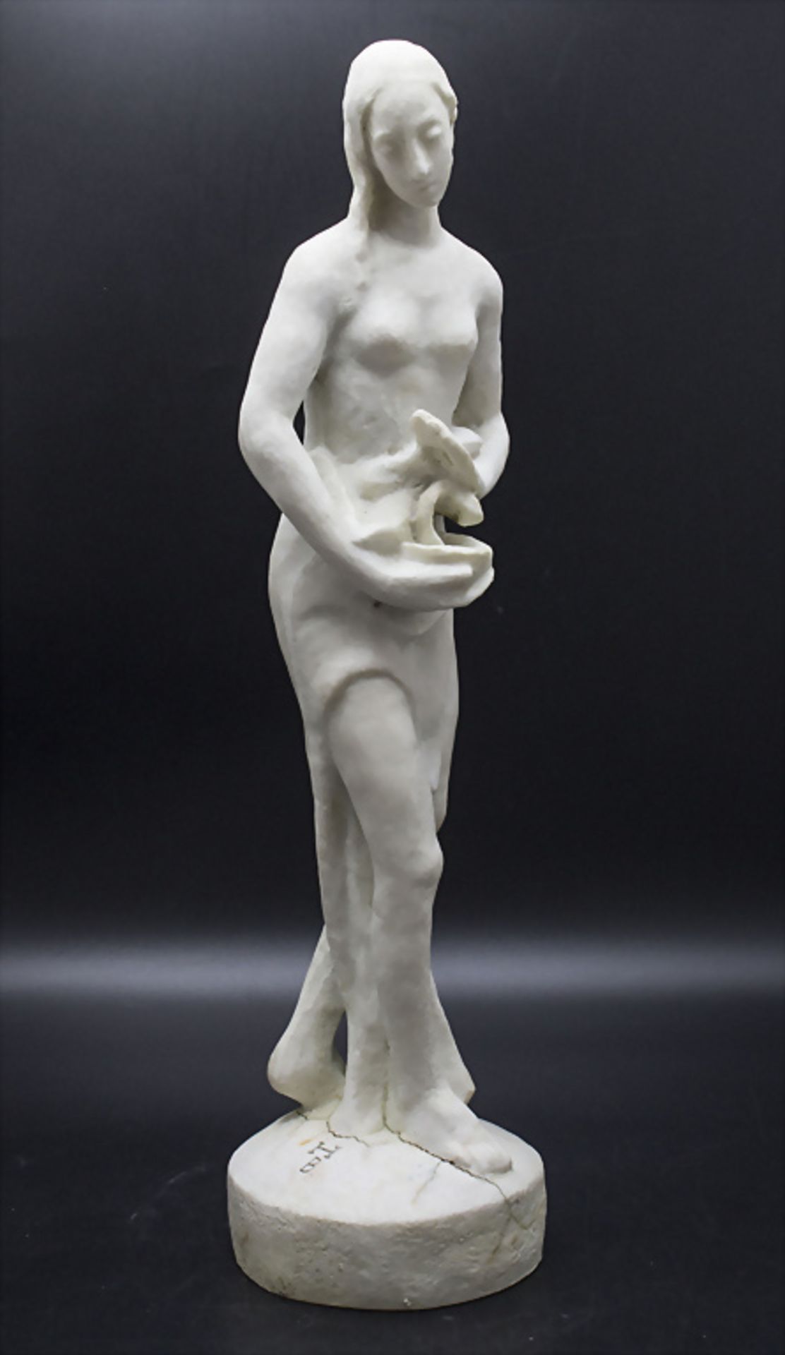 Art Déco Skulptur einer jungen Frau / An Art Deco sculpture of a young woman, um 1920/30