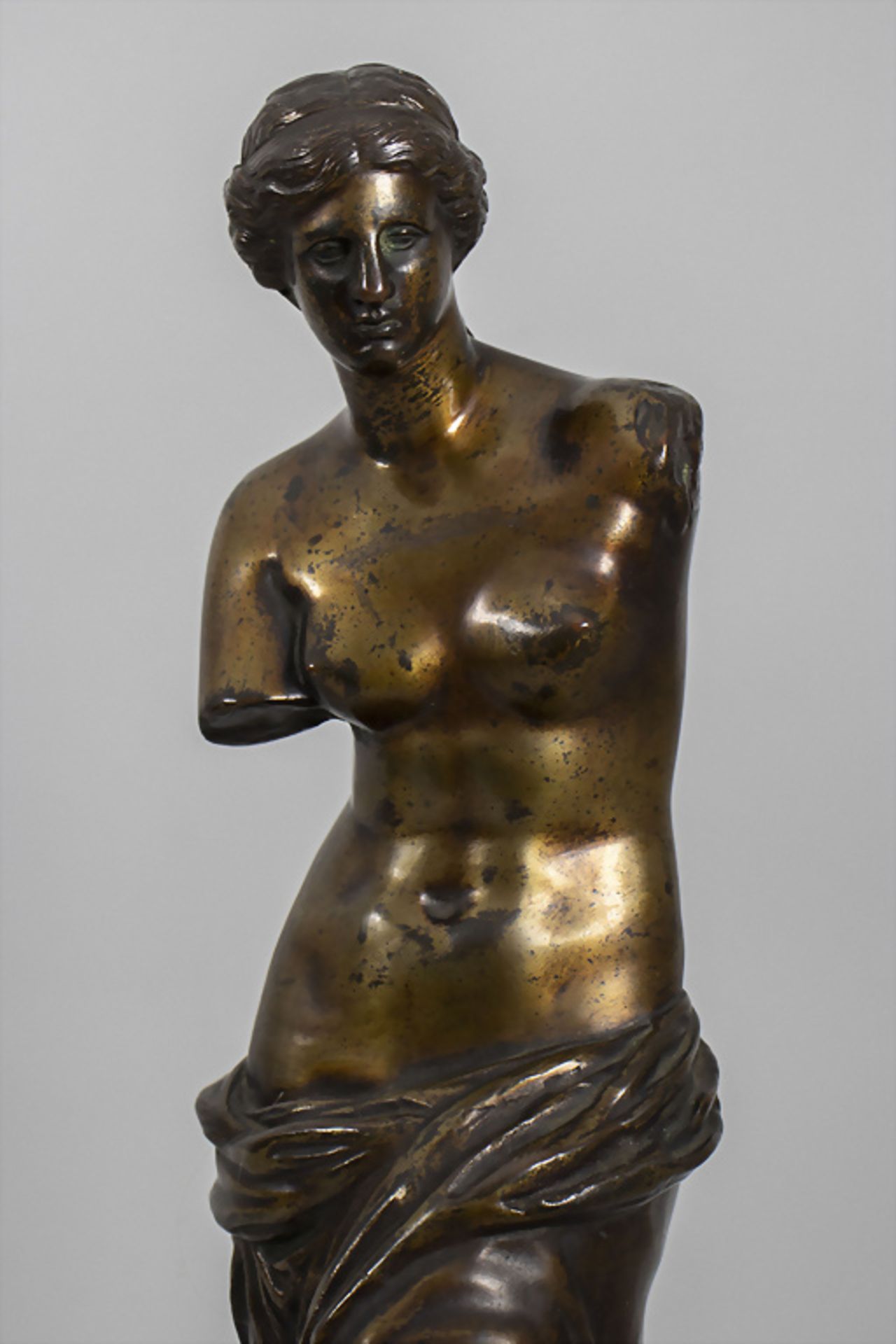 Bronzeplastik 'Venus von Milo', Göttin Aphrodite, Frankreich, 19. Jh. - Image 2 of 7