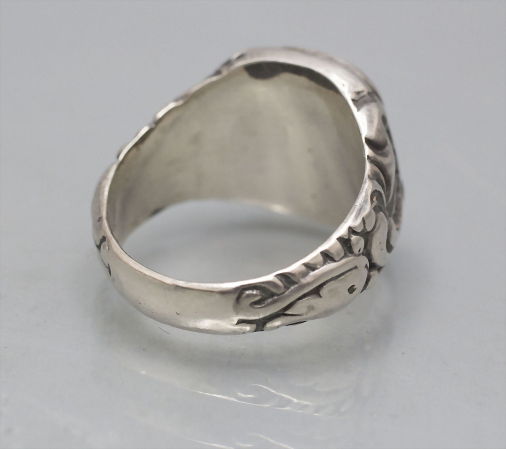 Siegelring / A silver seal ring, 20. Jh. - Bild 3 aus 3