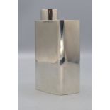 Art Déco Whisky Flachmann / An Art Deco silver whisky flask, Filippo Chappe (1863-1936), ...