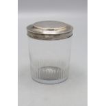 Glas mit Silberdeckel / Deckeldose / A glass with silver lid and mount, Jean Clidière, Paris, ...