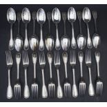 24 Teile Silberbesteck / 24 pieces of silver cutlery, Christofle, Paris, 20. Jh.