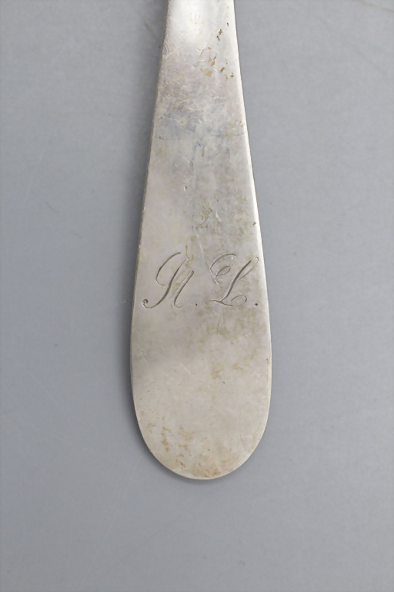 Biedermeier Löffel / A silver spoon, Josef B. Hofer, Rottweil, um 1850 - Bild 2 aus 4