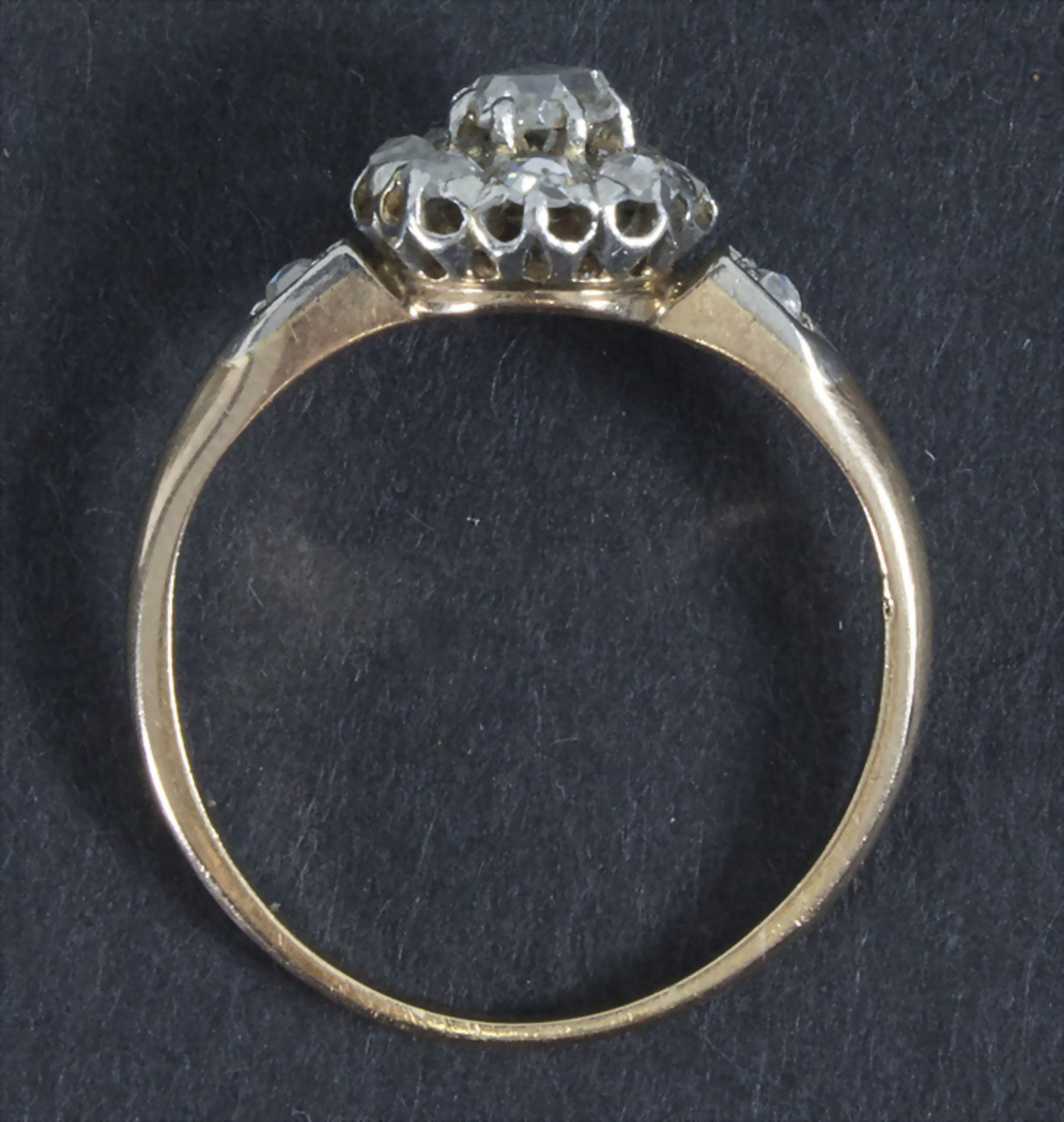 Damenring mit Diamanten / An 18k gold ring with diamonds, um 1910 - Image 2 of 2