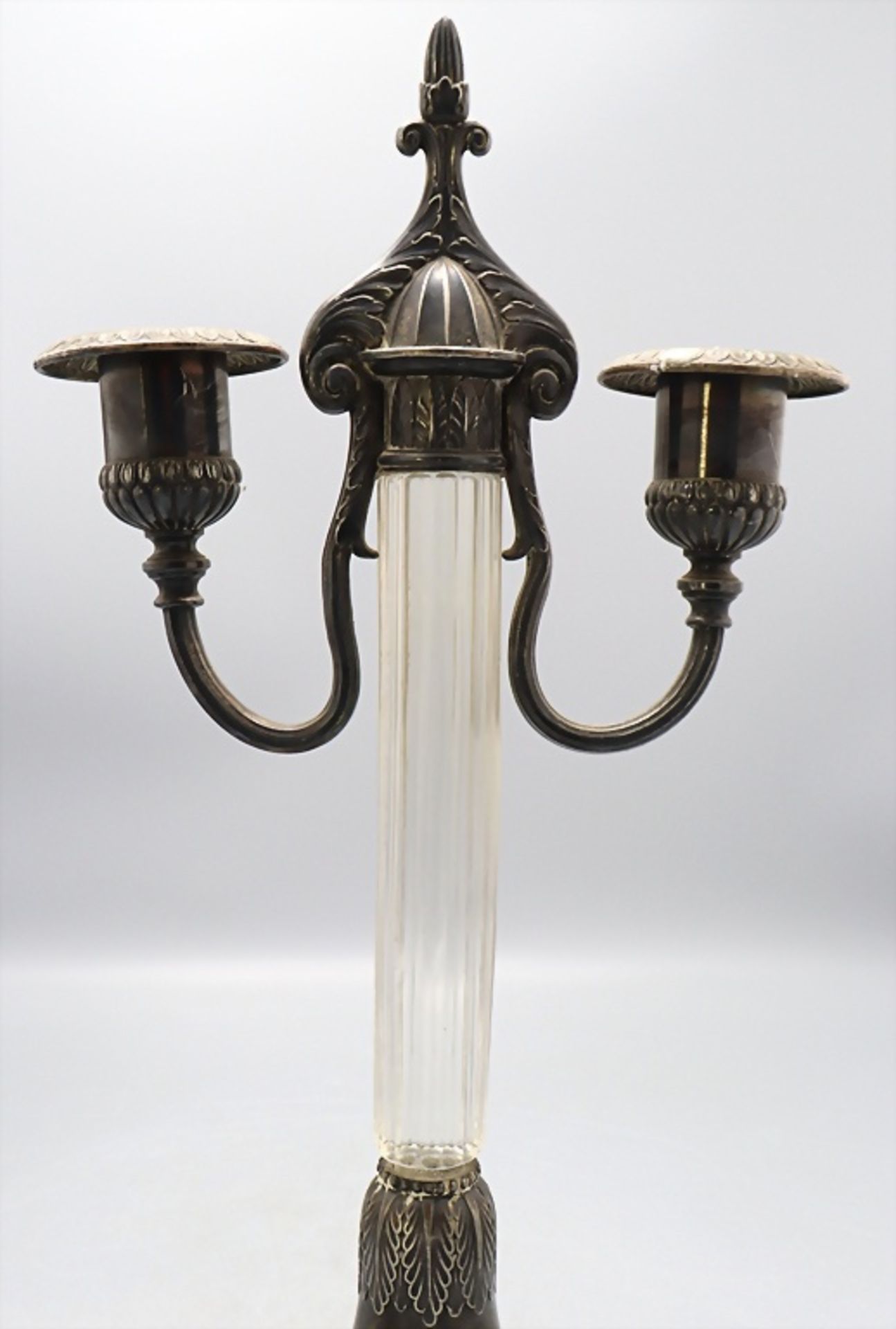Paar 2-armige Tafelleuchter / A pair of two-armed chandeliers, WMF, Geislingen, um 1890 - Bild 5 aus 8