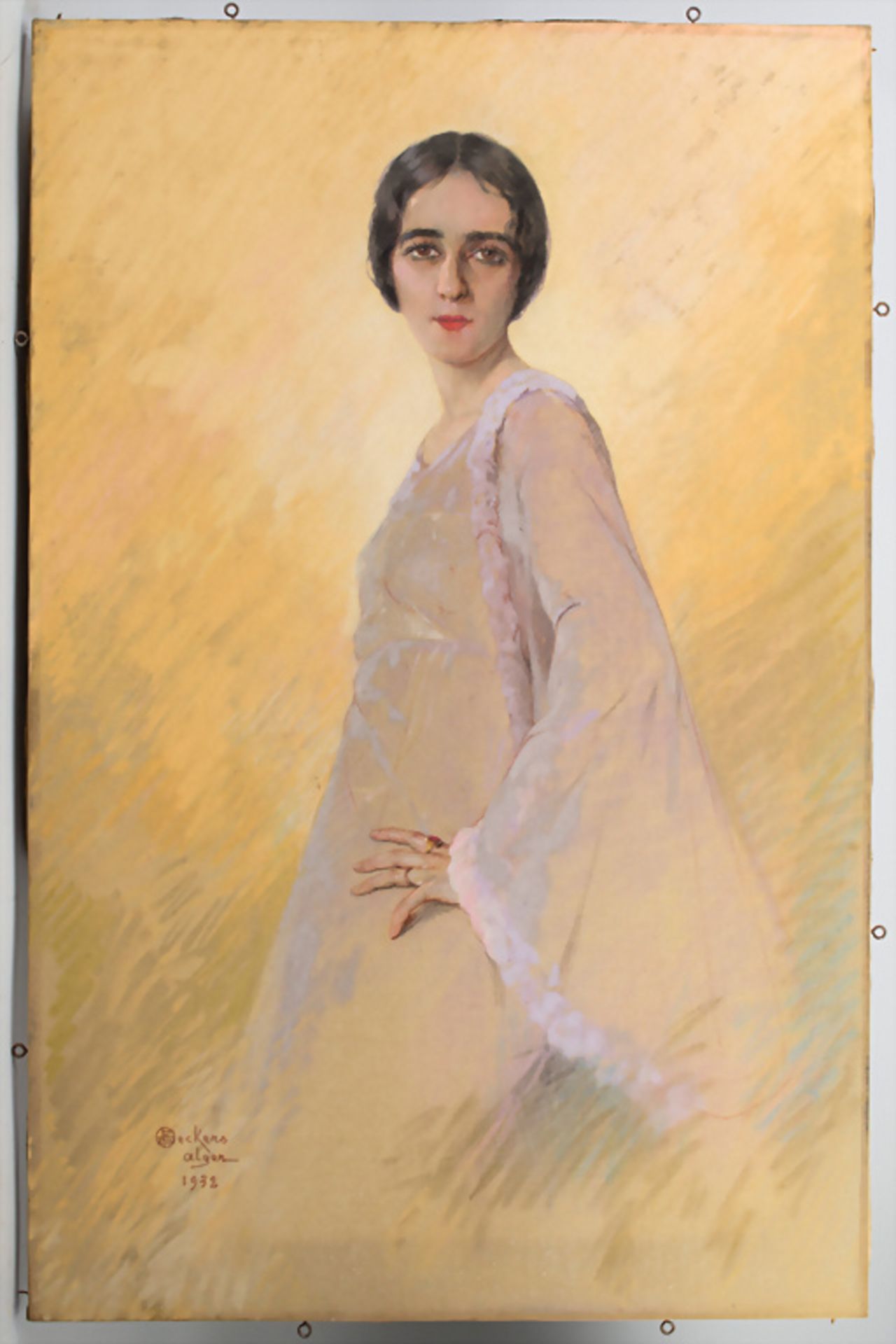 Émile DECKERS (1885-1968), 'Schöne Algerierin im Cocktailkleid' / 'An Algerian woman wearing a ... - Image 3 of 11