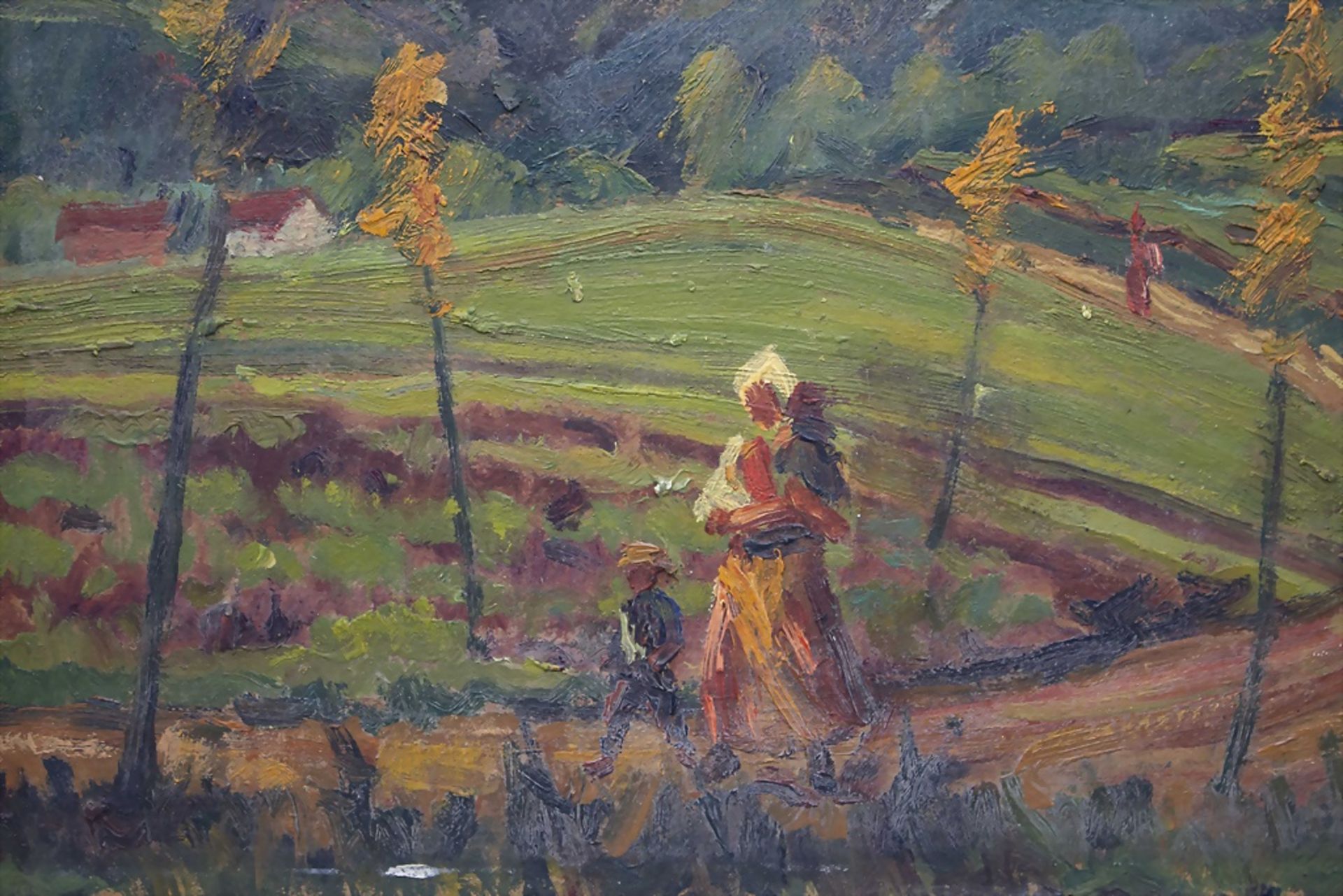 Künstler des 20. Jahrhunderts, K. Kirkorov, 'Der Spaziergang' / 'The stroll', um 1940 - Bild 2 aus 4