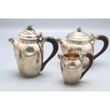 Art Déco Mokkaservice / A silver Art Deco mocha set, G. Lecomte, Paris, um 1925