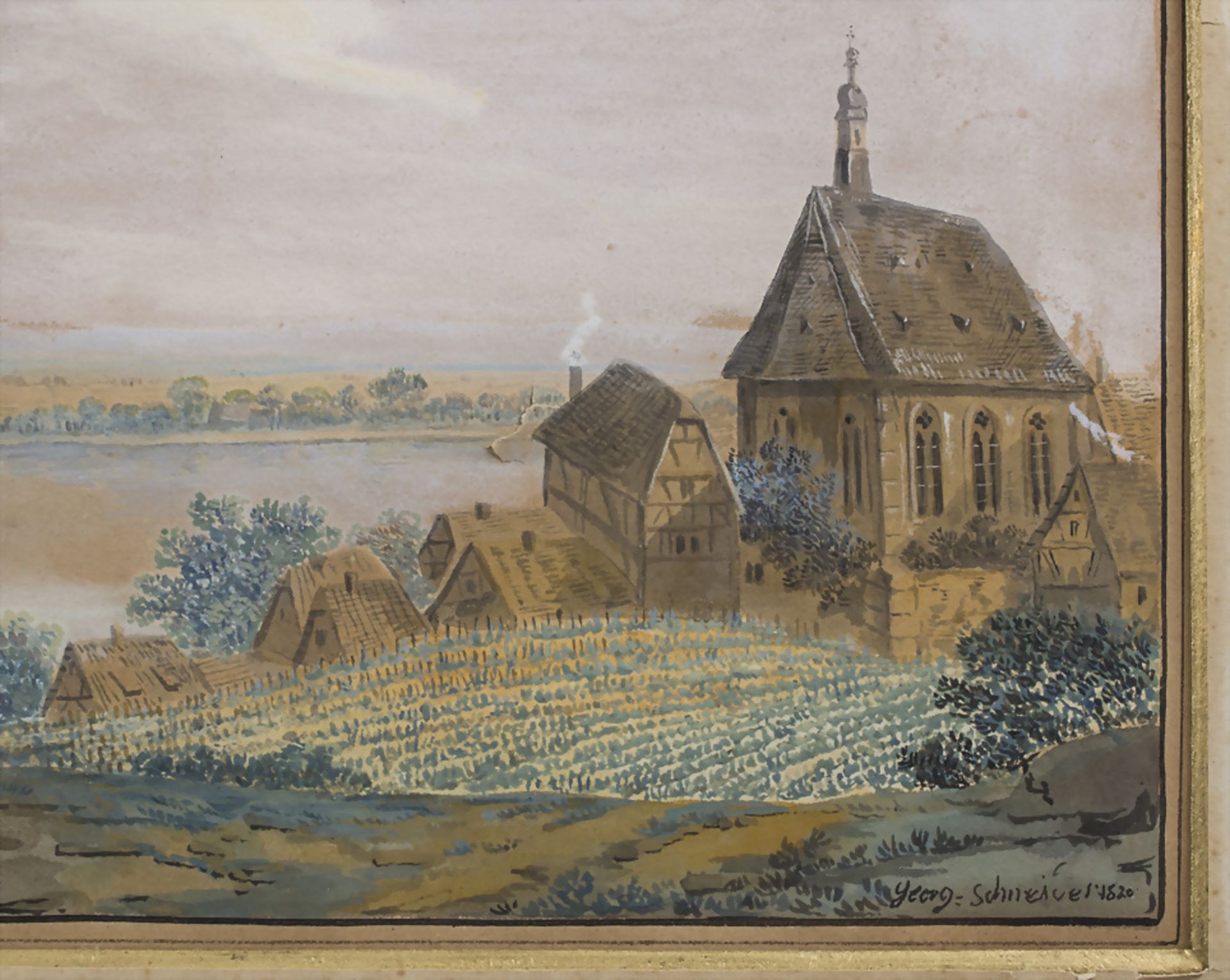 Georg Schneider (1759-1843), 'Weisenau, Kostheim, Hochheim', 1820 - Image 3 of 4