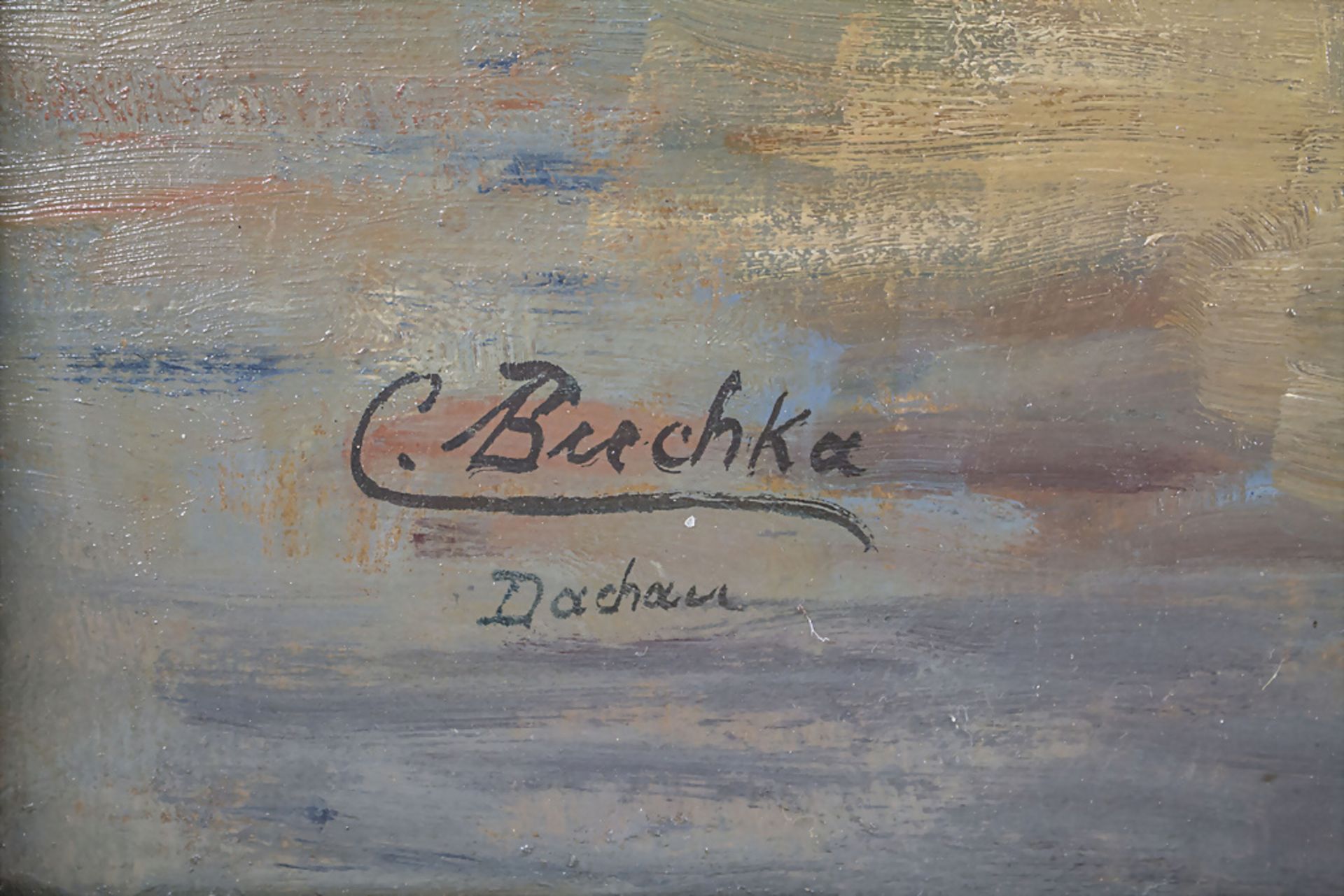 Carl BUCHKA (1868-1931), 'Ansicht von Dachau' / 'A view of Dachau' - Image 3 of 5