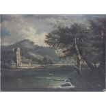 Landschaft mit Ruine / A landscape with ruins, Étienne Leroy (Paris 1828-?)
