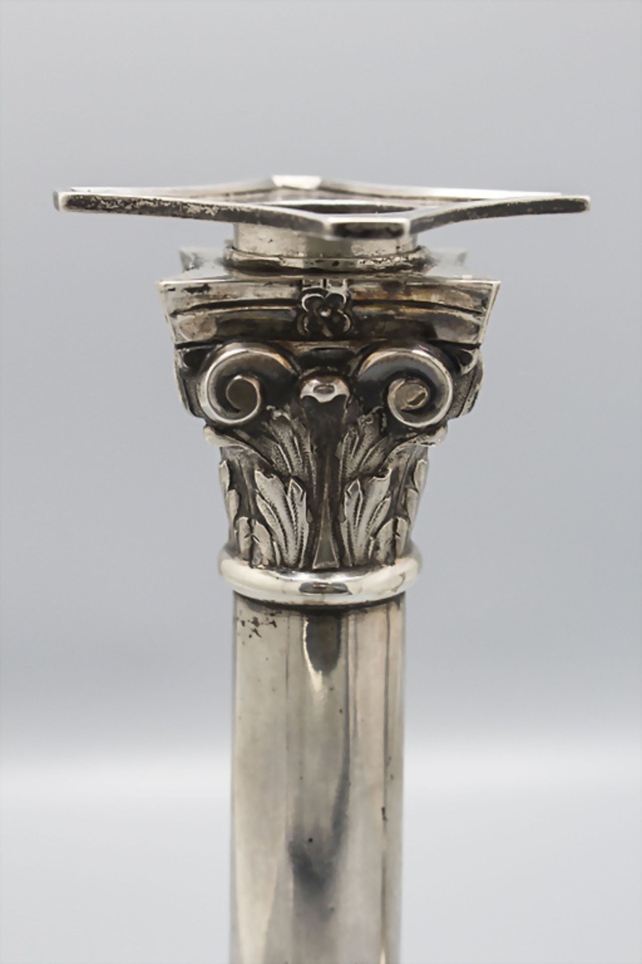 Paar Empire Kerzenleuchter / A pair of silver candlesticks, Verdun (Mosel/Meuse), 1809-1819 - Image 2 of 6