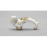 Stockgriff mit Frauenkopf und Watteau-Szene / A cane handle with the head of a woman and a ...