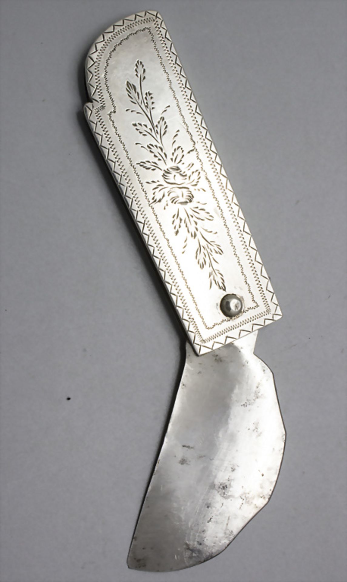 Brit Mila Beschneidungsmesser und Puderdose / A brit milah circumcision knife and powder compact - Bild 4 aus 5