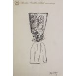 Jacques LIPCHITZ (1891-1973), Skizze 'Kelch' / Sketch of a goblet