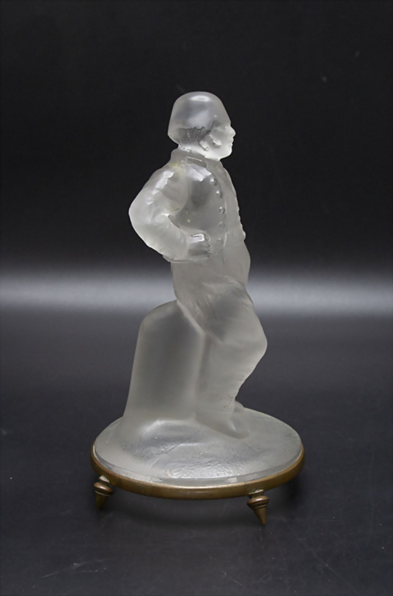 Glasskulptur eines Herrn / A glass sculpture of a gentleman, Frankreich, 2. Hälfte 19. Jh. - Image 4 of 5