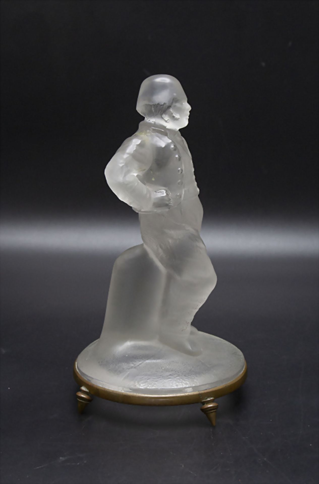 Glasskulptur eines Herrn / A glass sculpture of a gentleman, Frankreich, 2. Hälfte 19. Jh. - Bild 4 aus 5