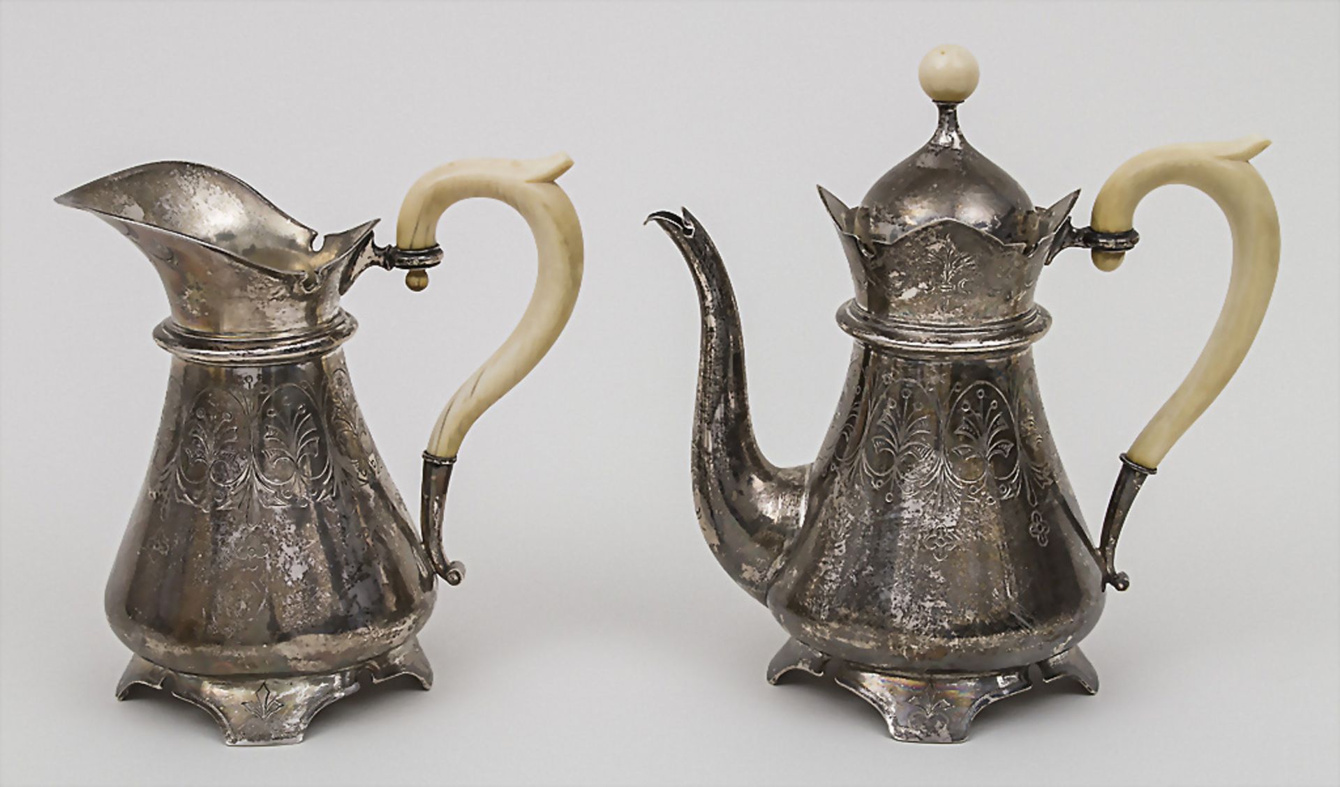 Teeset / A silver tea set, Meyers & Söhne, Wien/Vienna, um 1880