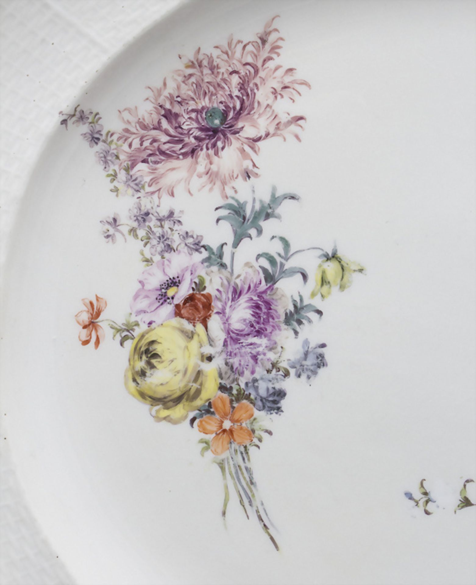 Große Servierplatte / A large serving plate, Meissen, um 1750 - Image 2 of 5