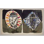 José Ortega (1921-1990), 'Rostros' / 'Faces', 1966