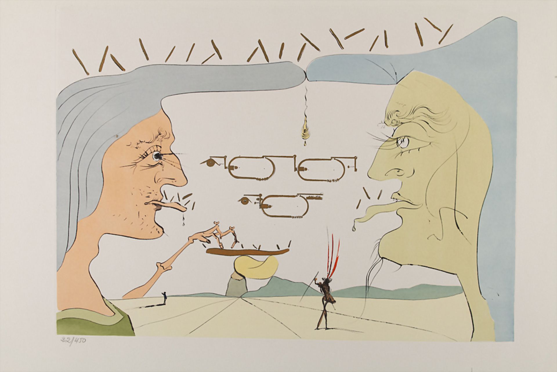 Salvador DALI (1904-1989), 'Great American Inventions' aus: 'Hommage à Leonardo da Vinci', 1975