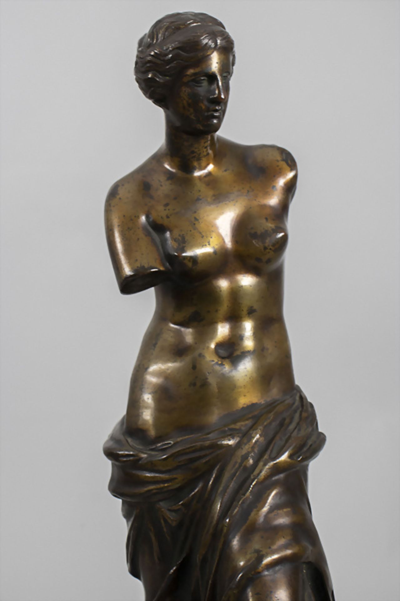 Bronzeplastik 'Venus von Milo', Göttin Aphrodite, Frankreich, 19. Jh. - Image 6 of 7