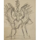 Jacques LIPCHITZ (1891-1973), Skizze 'Thronende Figur' / Sketch 'Enthroned figure'