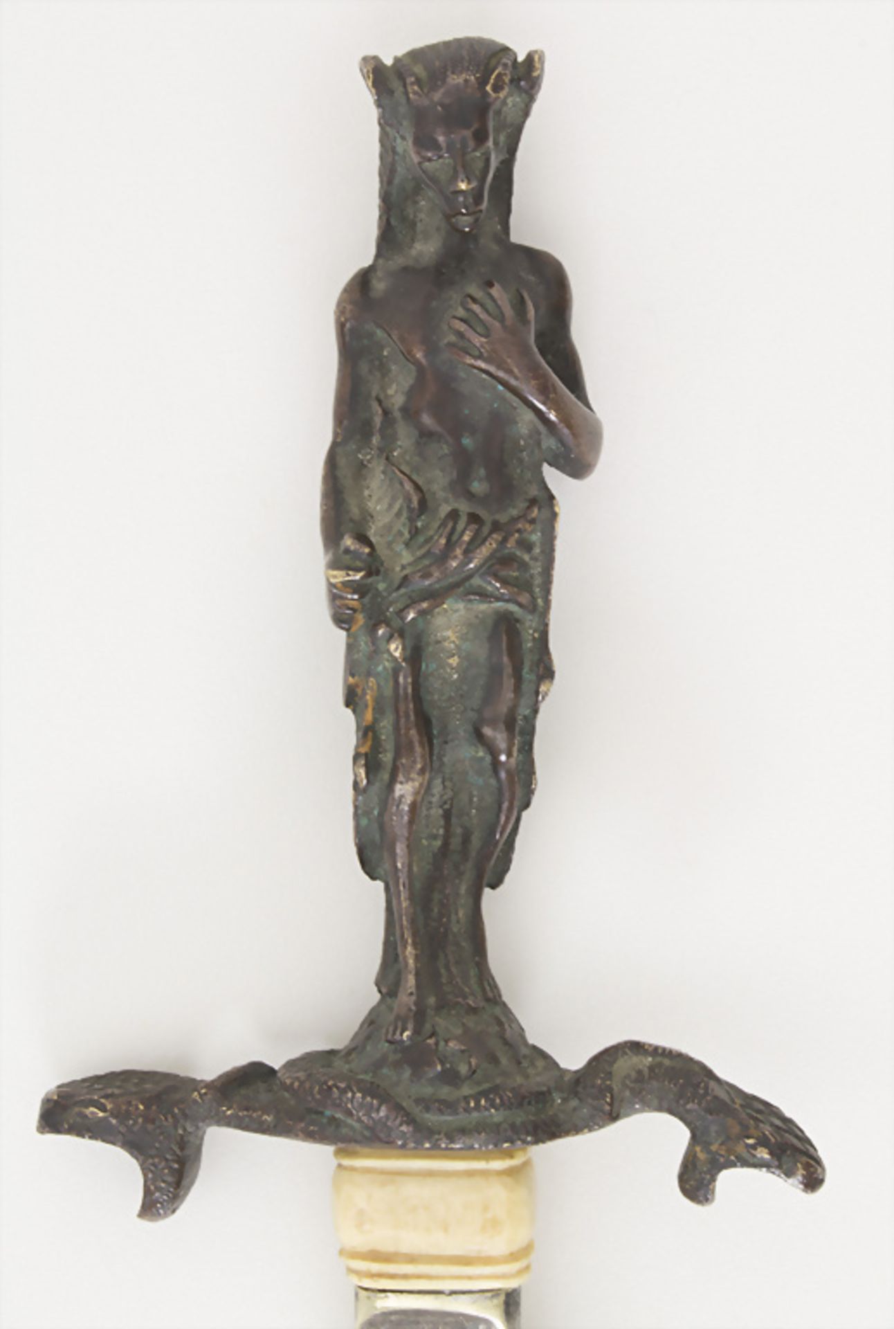 Bronze Brieföffner mit Krieger / A bronze letter opener with a warrior, um 1880 - Bild 3 aus 4