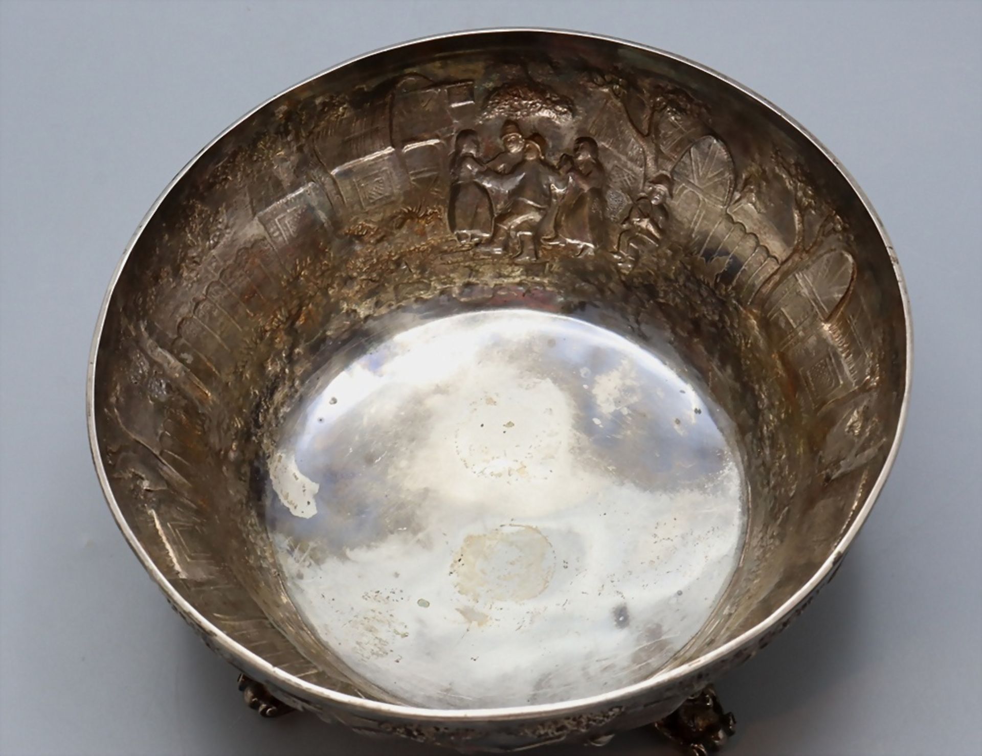 Silberschale / A silver bowl, Hessenberg, 19. Jh. - Image 4 of 9