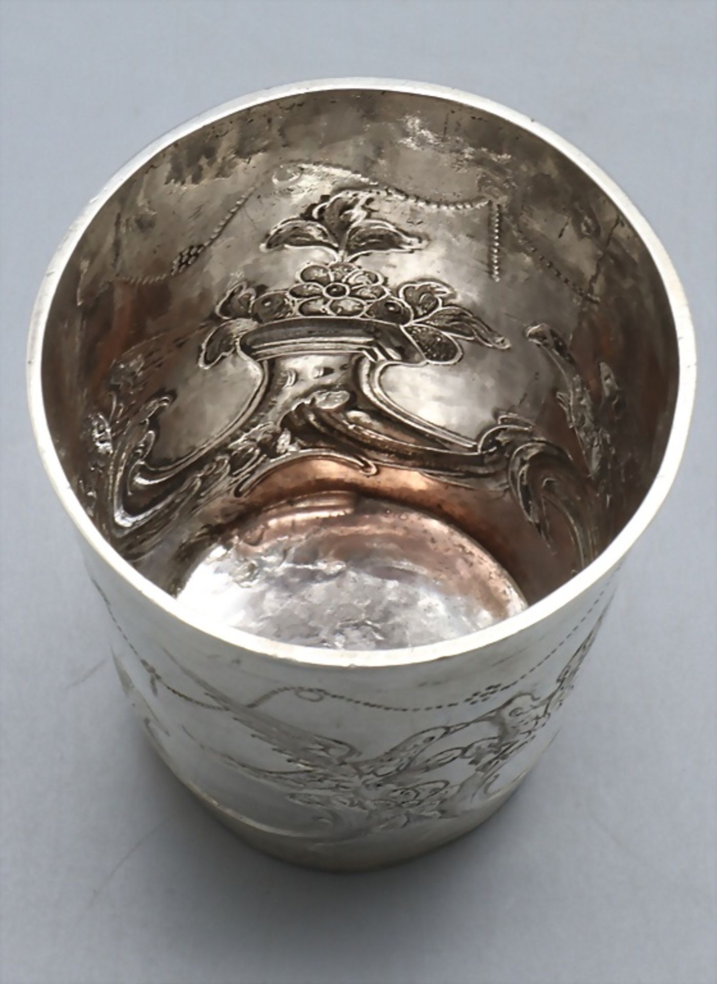 Rokoko Becher / A silver Rococo beaker, Moskau/Moscov, 1788 - Bild 6 aus 7