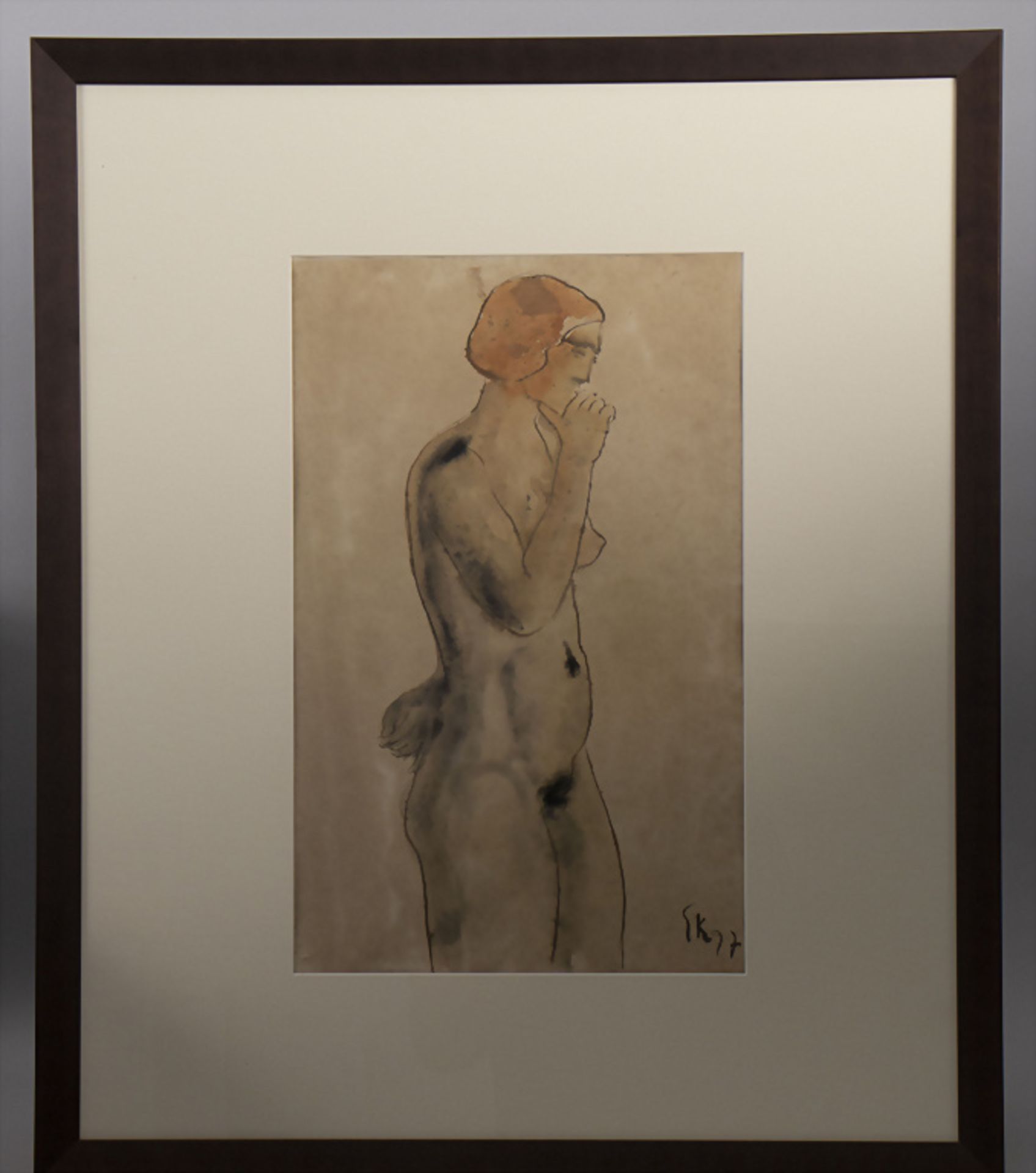 Erich Kuhn (1890 Berlin - 1967 Höchst), weiblicher Akt / A female nude, um 1927 - Image 2 of 3