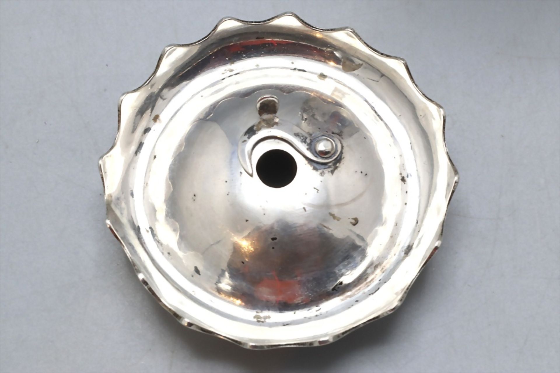 Wachsstockhalter Dose / A silver wax stick holder box, Johann Samuel Schemberg, Nürnberg, um 1800 - Image 4 of 7