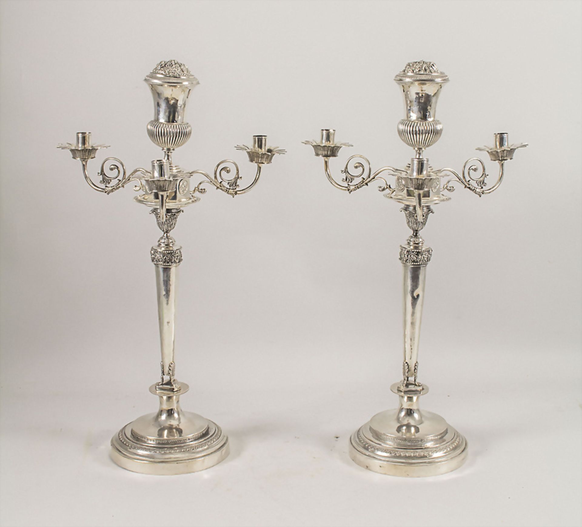 Paar Girandolen / A pair of silver girandoles, Vatikanstadt / Rom, um 1810