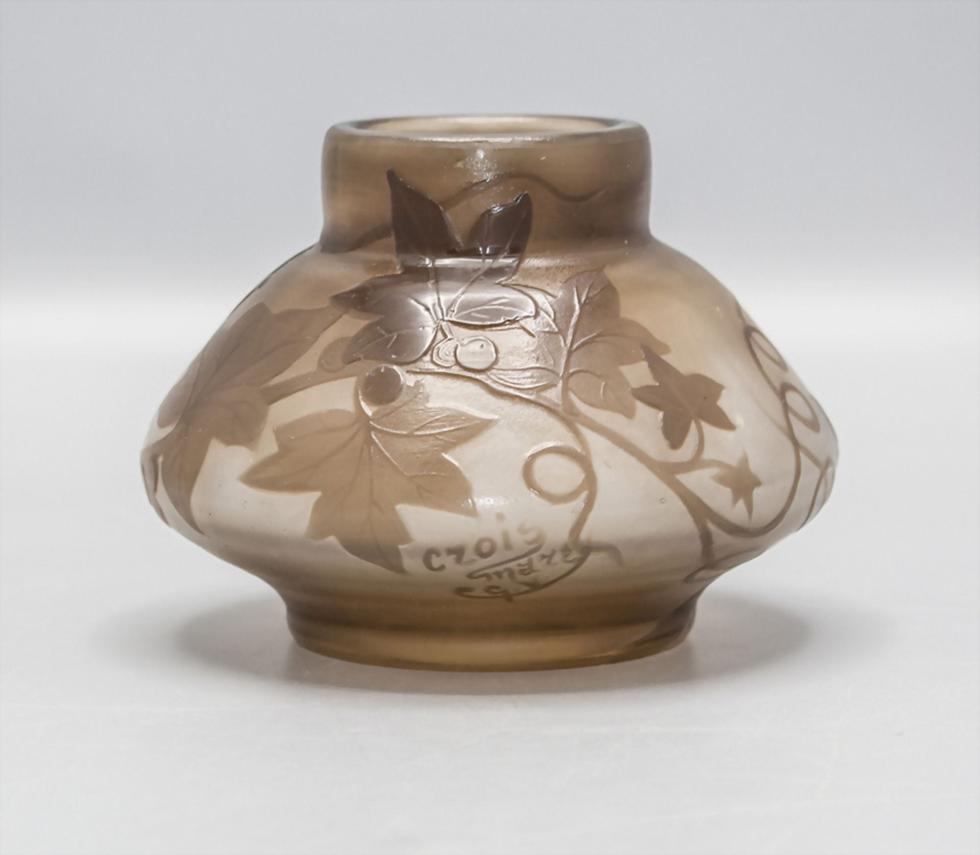 Jugendstil Vase / An Art Nouveau vase, Henri Muller, Croismare, um 1900 - Bild 4 aus 6