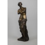 Bronzeplastik 'Venus von Milo', Göttin Aphrodite, Frankreich, 19. Jh.