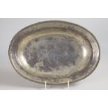 Ovale Silberschale / A large silver bowl, 18./19. Jh.